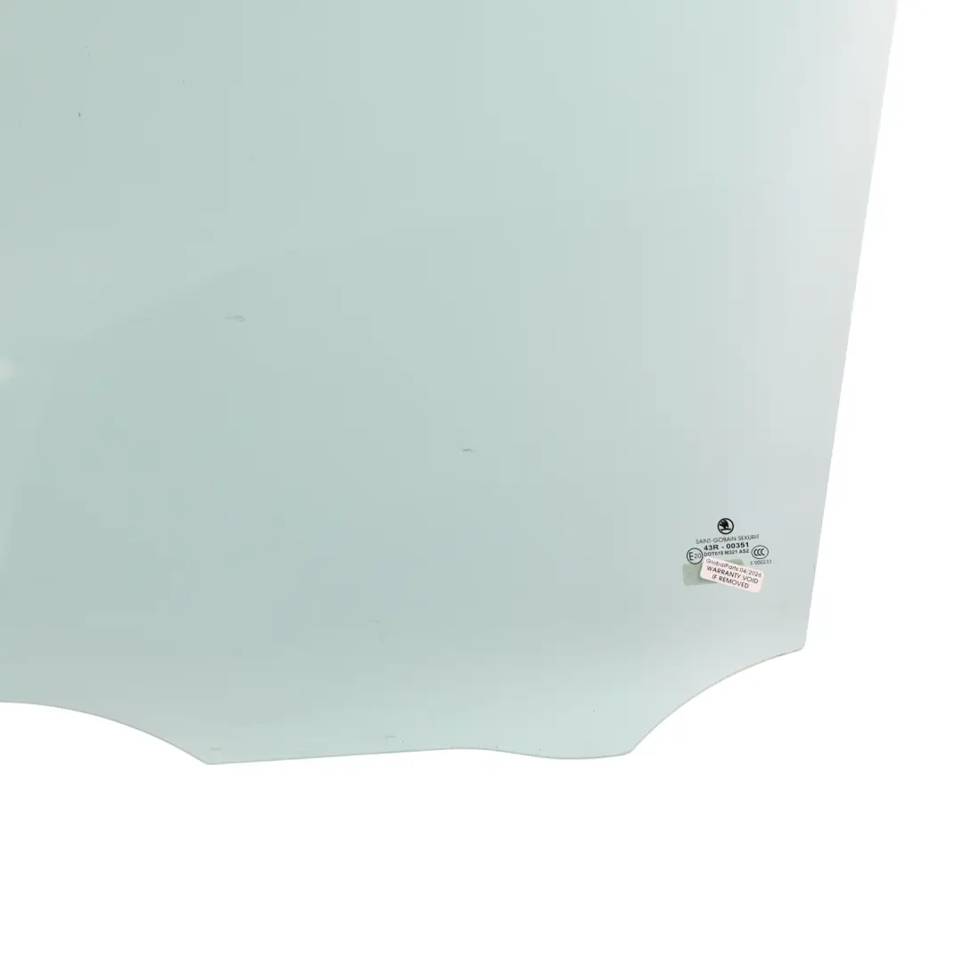 Skoda Fabia 6Y Door Window Glass AS2 Front Left N/S - SKU 6Y0845201A - Part number 6Y0845201A