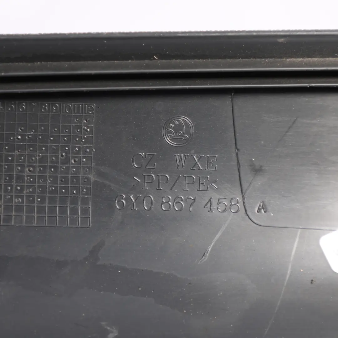 Skoda Fabia Mk1 6Y A Pillar Trim Cover Upper Right O/S Black - SKU 6Y0867458A - Part number 6Y0867458A