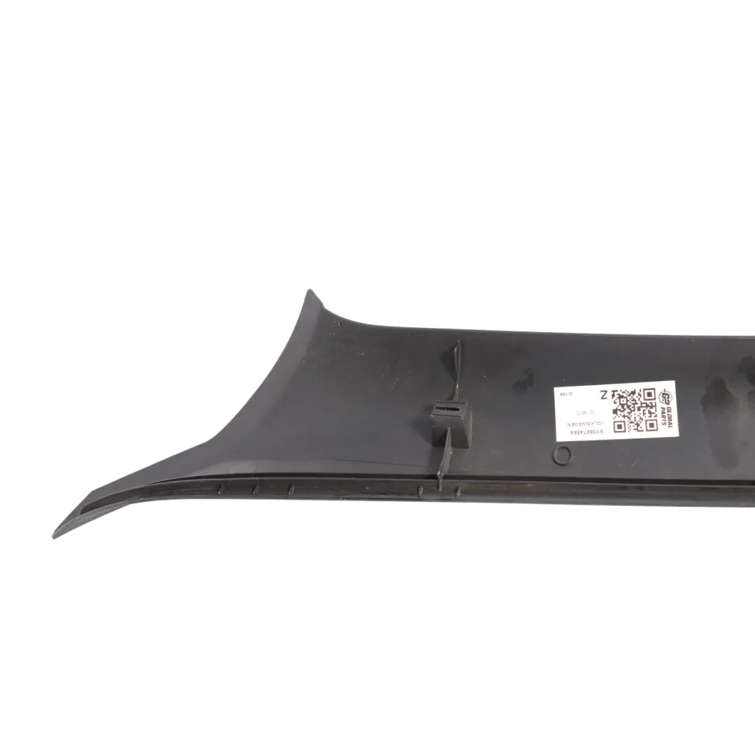 Skoda Fabia Mk1 6Y A Pillar Trim Cover Upper Right O/S Black - SKU 6Y0867458A - Part number 6Y0867458A
