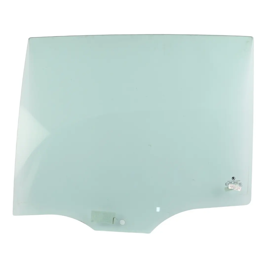 Skoda Fabia 6Y Door Window Glass AS2 Rear Left N/S 6Y6845205A