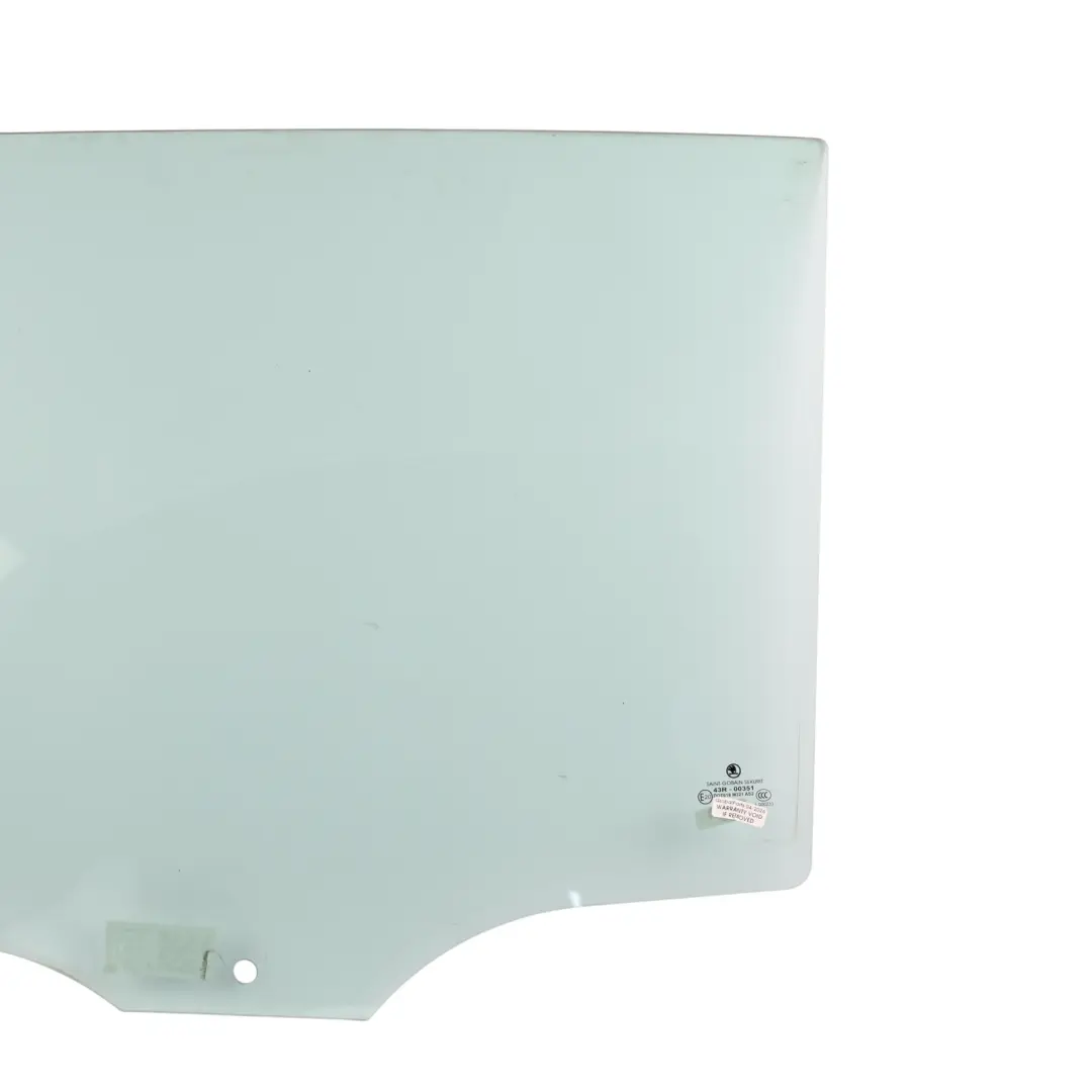 Skoda Fabia 6Y Door Window Glass AS2 Rear Left N/S - SKU 6Y6845205A - Part number 6Y6845205A