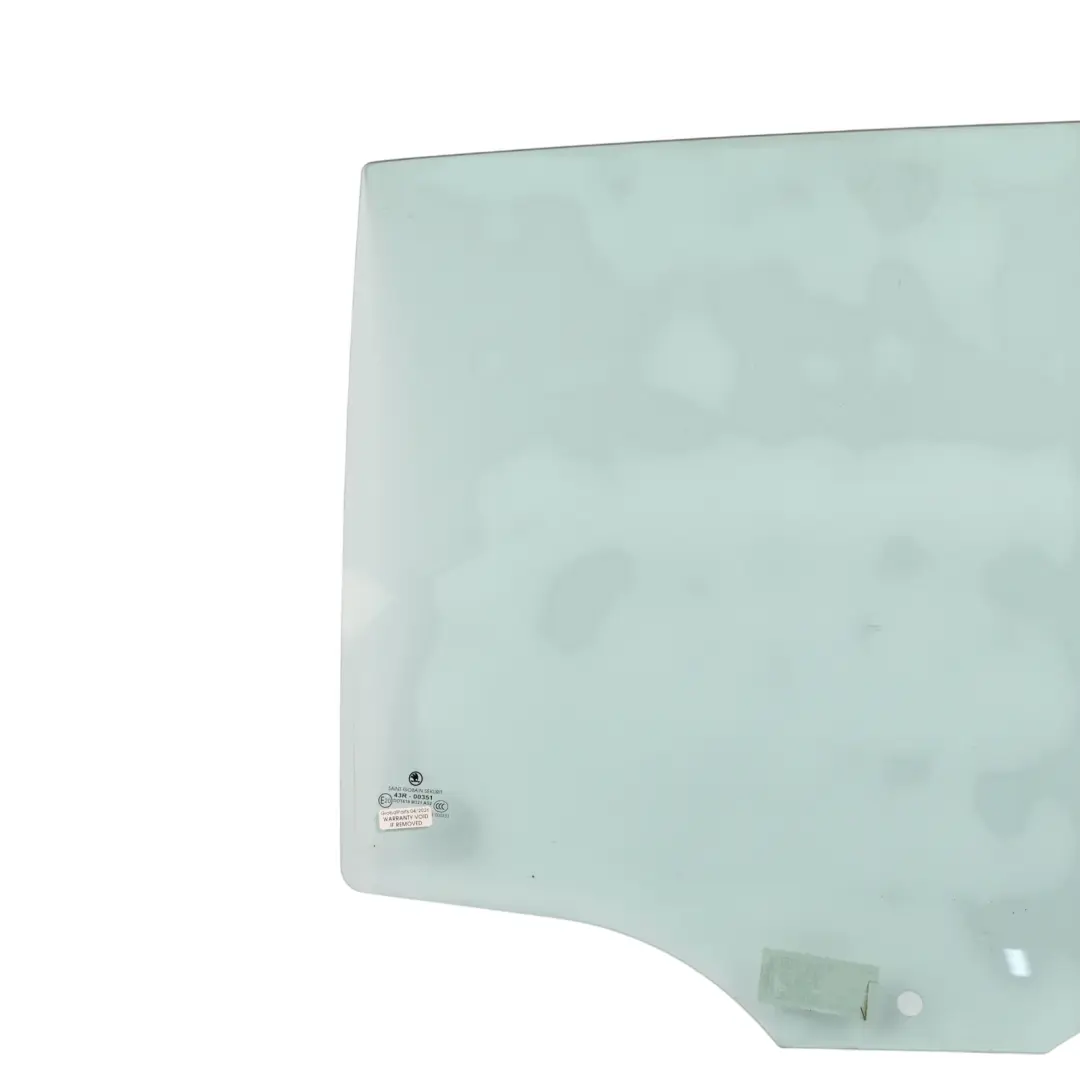 Skoda Fabia 6Y Door Window Glass AS2 Rear Right O/S - SKU 6Y6845206A - Part number 6Y6845206A