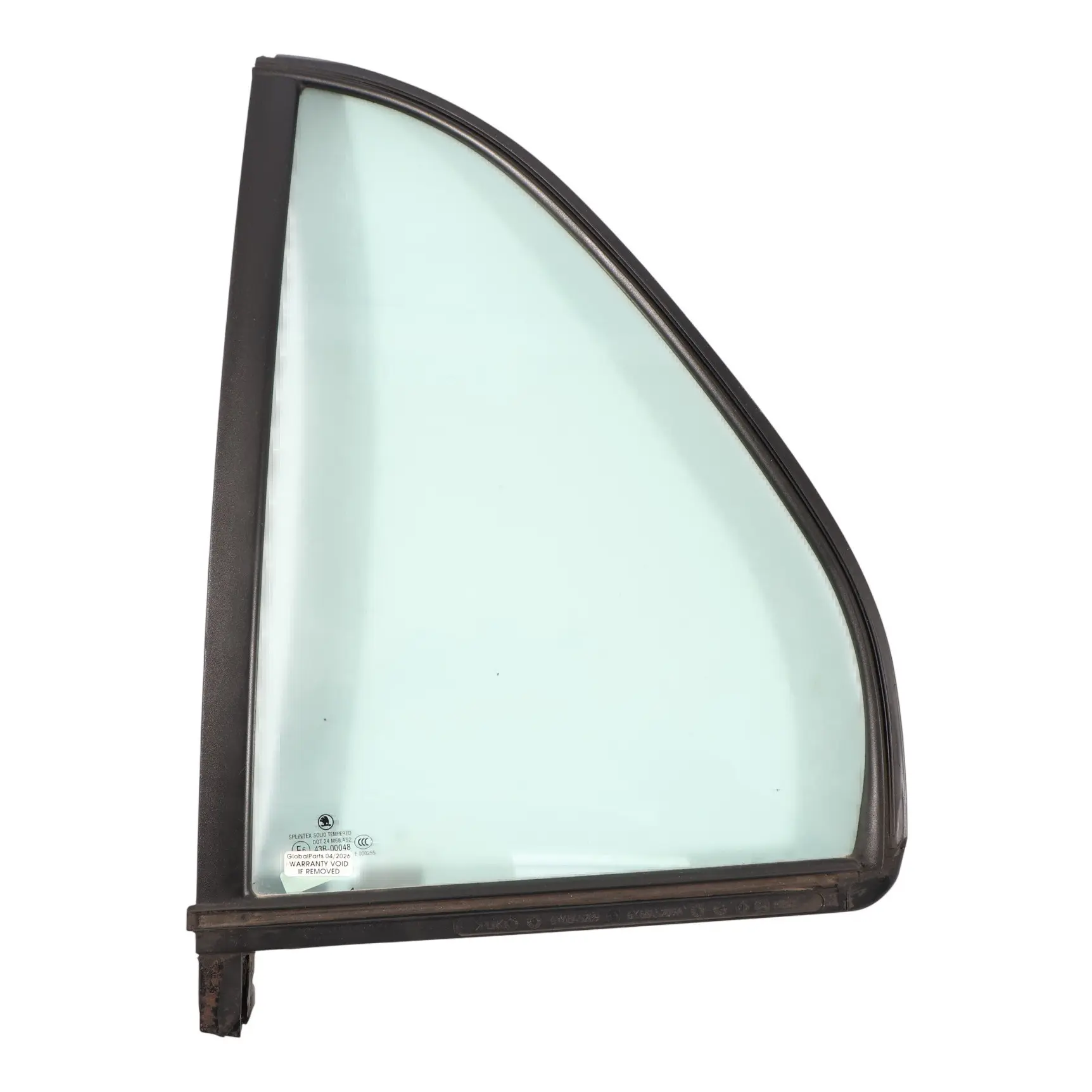 Skoda Fabia MK1 6Y Cristal Cuarto Trasero Fijo Izquierdo AS2 Verde 6Y6845209A