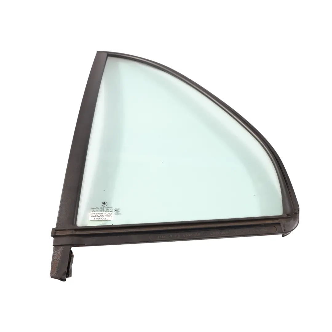 Skoda Fabia Mk1 6Y Rear Quarter Glass Fixed Left N/S AS2 Green - SKU 6Y6845209A - Part number 6Y6845209A