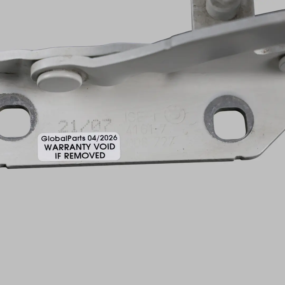 Charnière Capot Gauche Alpinweiss 3 Blanc pour BMW E60 E61 LCI à propos du numéro de pièce 7008727 BMW E60 E61 LCI Charnière Capot Gauche Alpinweiss 3 Blanc - SKU 7008727-AW - Numéro de pièce 7008727