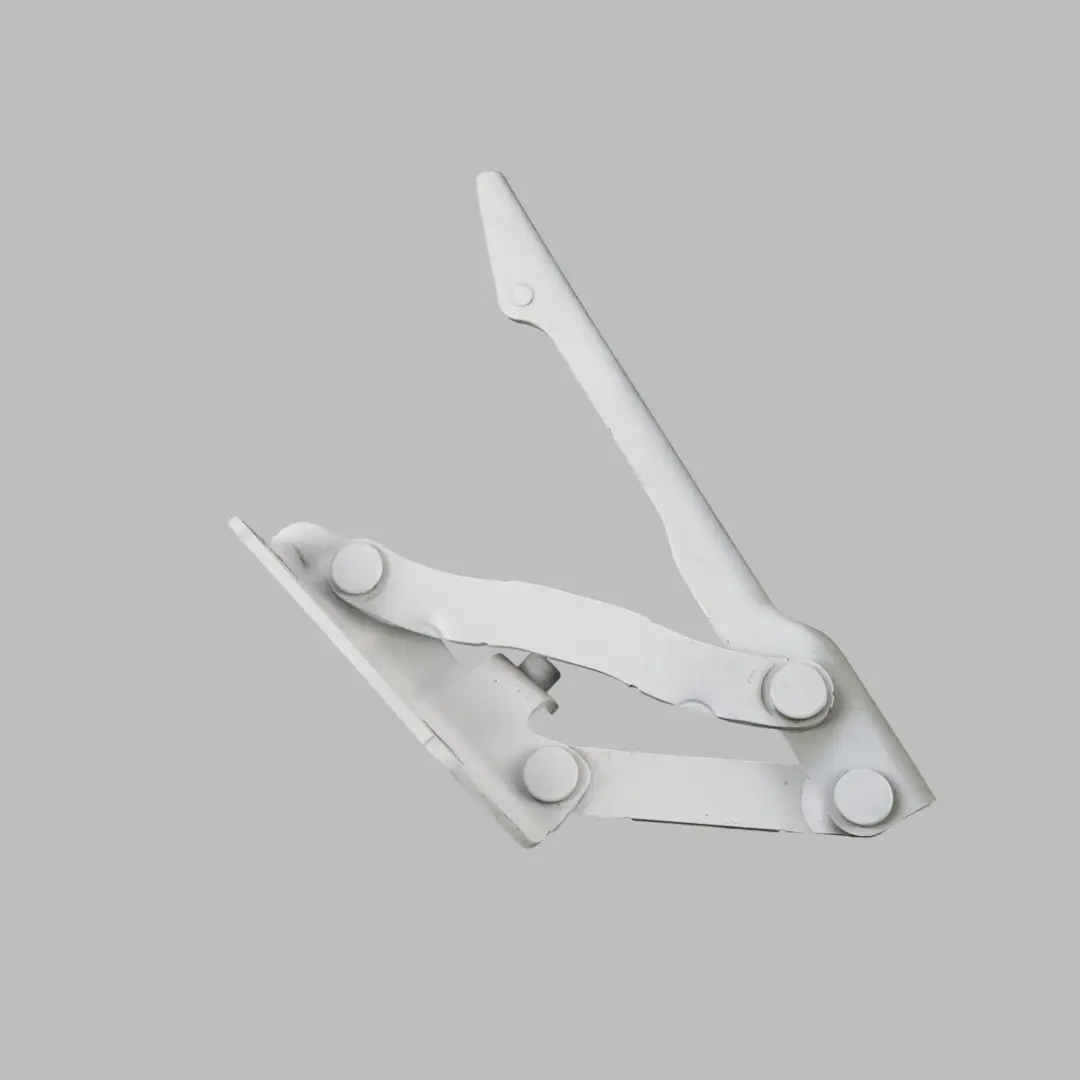 BMW E60 E61 LCI Hood Bonnet Hinge Left N/S Alpinweiss 3 White - 300 - SKU 7008727-AW - Part number 7008727