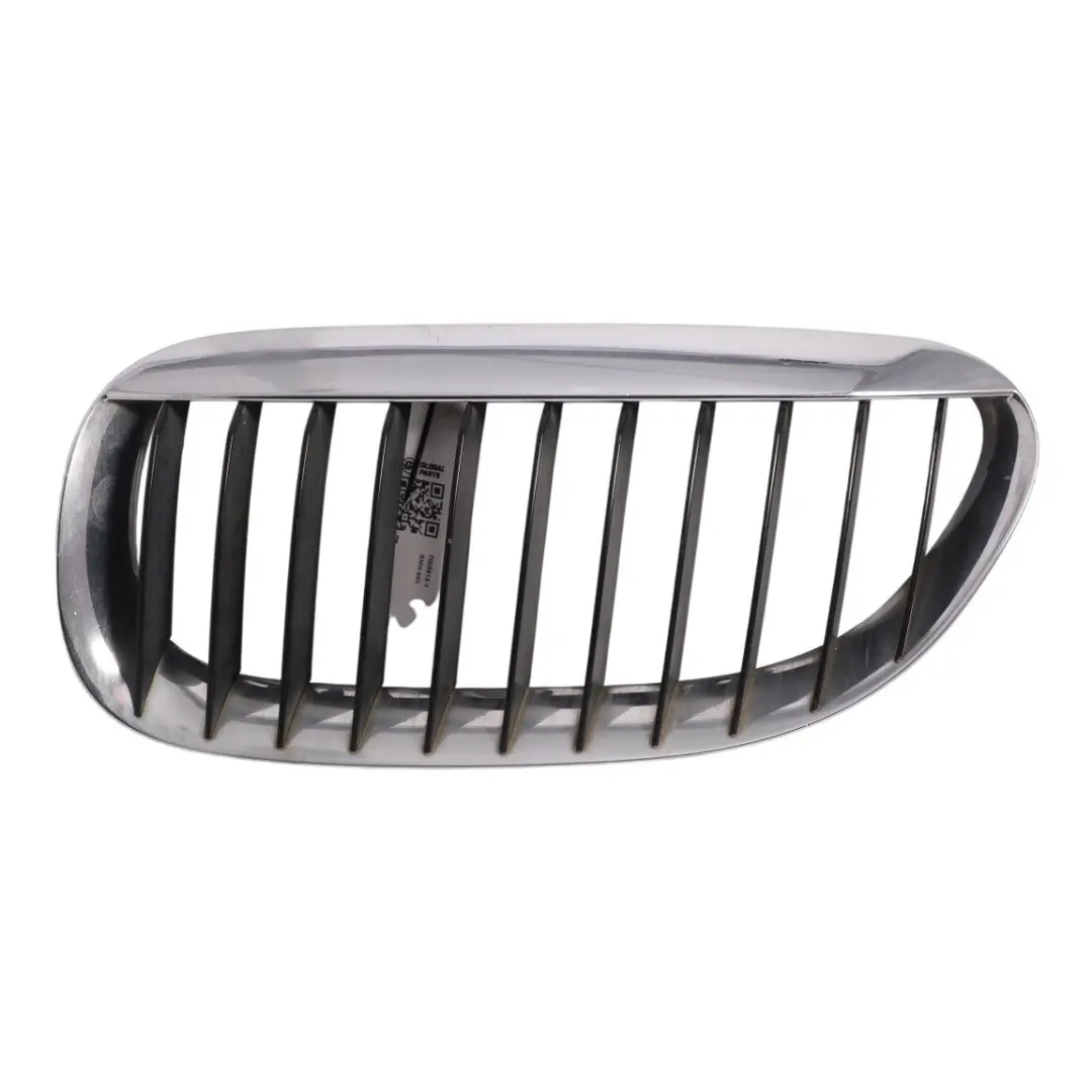 BMW E63 E64 Kidney Grille Front Bumper Cover Frame Left N/S Chrome - SKU 7008915-1 - Part number 7008915