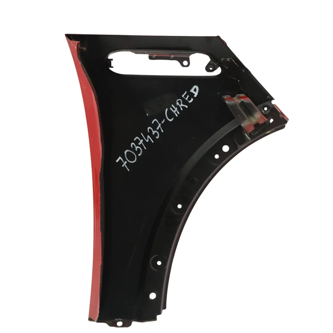 Błotnik Przedni Lewy Czerwony Chili Red - 851 do Mini R50 R52 R53 o numerze 7037437 Mini R50 R52 R53 Błotnik Przedni Lewy Czerwony Chili Red - 851 - SKU 7037437-CHRED - Numer Części 7037437
