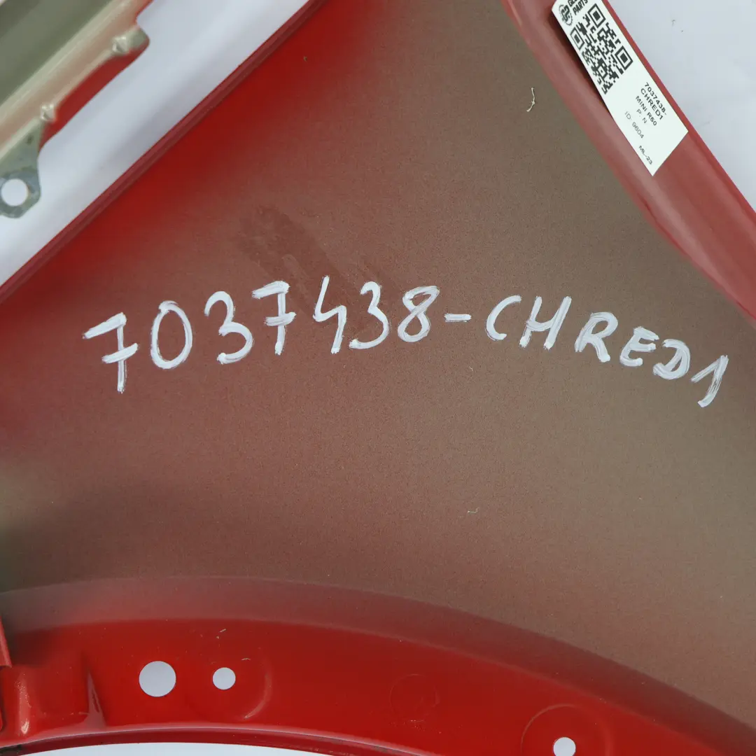 Błotnik Prawy Przedni Skrzydło Chili Red - 851 do Mini R50 R52 R53 o numerze 7037438 Mini R50 R52 R53 Błotnik Prawy Przedni Skrzydło Chili Red - 851 - SKU 7037438-CHRED1 - Numer Części 7037438