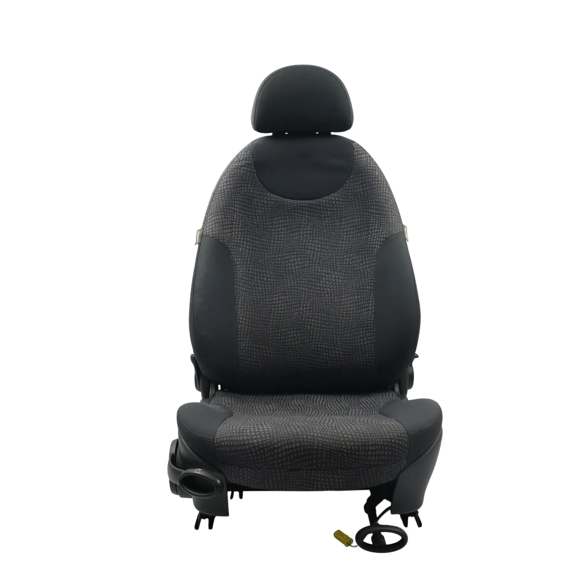 Mini Cooper R50 Front Seat Right O/S Cloth Fabric Kaleido Black 7073074