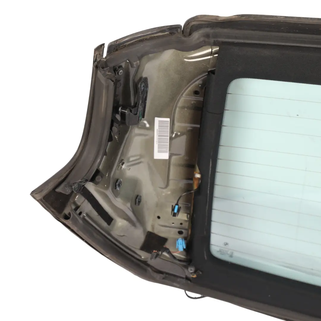 Window BMW E93 F33 Folding Top Hardtop Roof Shell Black Sapphire - 475 to Rear with Part number 7128754 Rear Window BMW E93 F33 Folding Top Hardtop Roof Shell Black Sapphire - 475 - SKU 7128754-BS - Part number 7128754