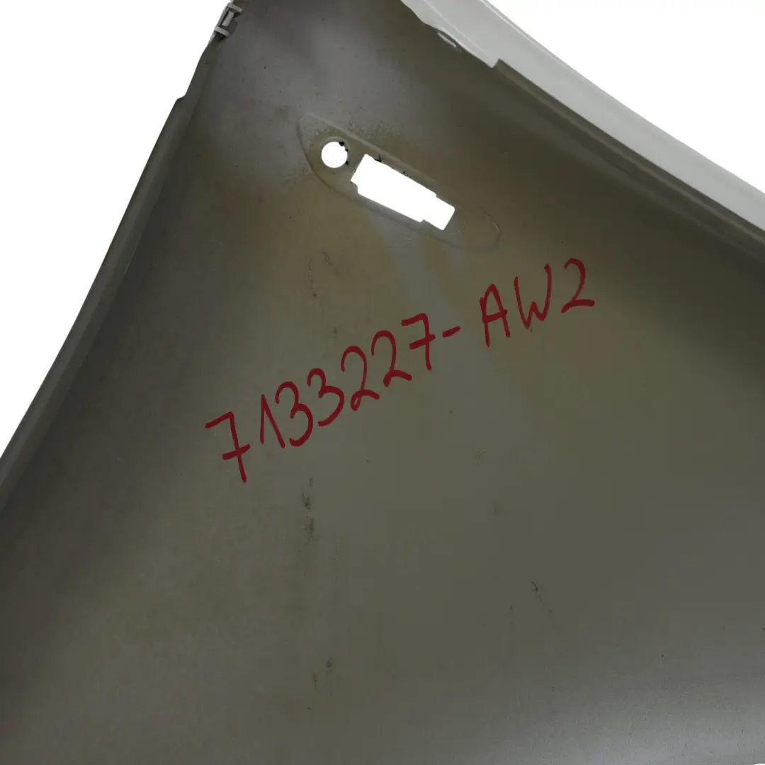 BMW E81 E87 Side Panel Wing Fender Front Left N/S Alpinweiss Alpine White - 300 - SKU 7133227-AW2 - Part number 7133227