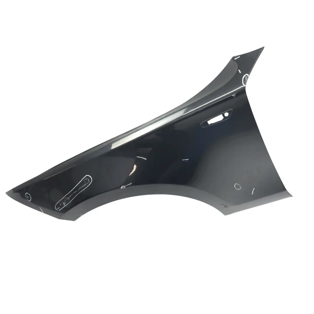 Side Panel Wing Fender Front Left N/S Black Sapphire Metallic - 475 to BMW E81 E87 with Part number 7133227 BMW E81 E87 Side Panel Wing Fender Front Left N/S Black Sapphire Metallic - 475 - SKU 7133227-BS - Part number 7133227