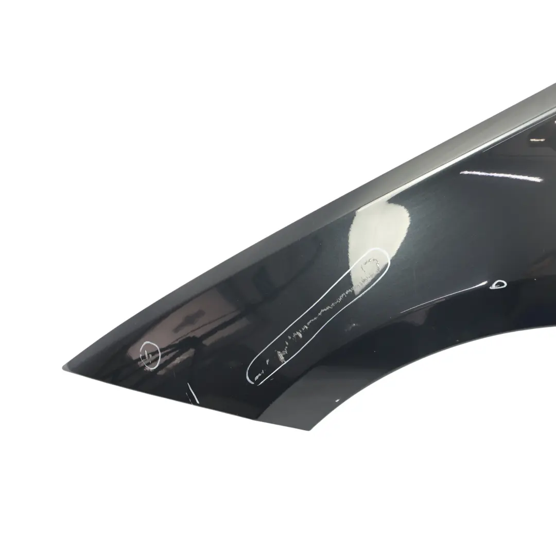 BMW E81 E87 Side Panel Wing Fender Front Left N/S Black Sapphire Metallic - 475 - SKU 7133227-BS - Part number 7133227