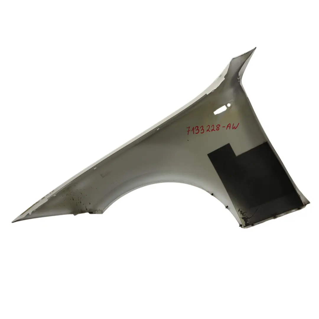 Pannello Laterale Parafango Anteriore Destro Alpinweiss Bianco - 300 per BMW E81 E87 con numero di parte 7133228 BMW E81 E87 Pannello Laterale Parafango Anteriore Destro Alpinweiss Bianco - 300 - SKU 7133228-AW - Numero di parte 7133228