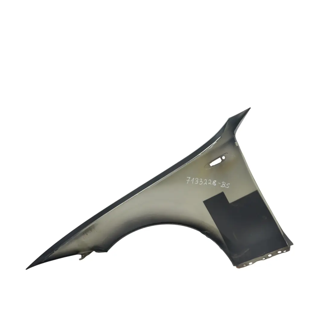 BMW E87 Panel Lateral Guardabarros Delantero Derecho Black Sapphire Negro - 475 - SKU 7133228-BS - Número de pieza 7133228