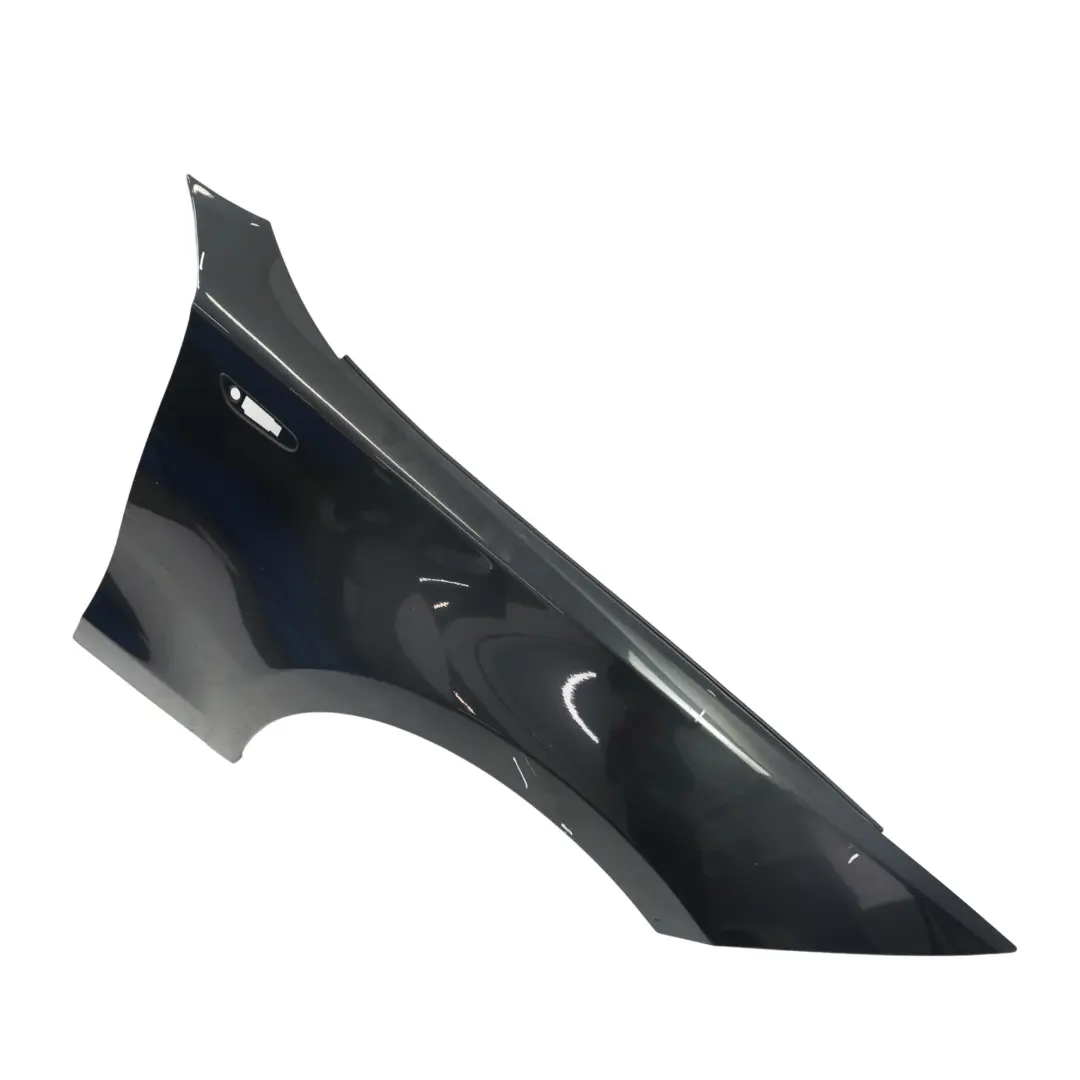 Side Panel Fender Wing Front Right O/S Black Sapphire Metallic 475 to BMW E81 E87 with Part number 7133228 BMW E81 E87 Side Panel Fender Wing Front Right O/S Black Sapphire Metallic 475 - SKU 7133228-BS - Part number 7133228