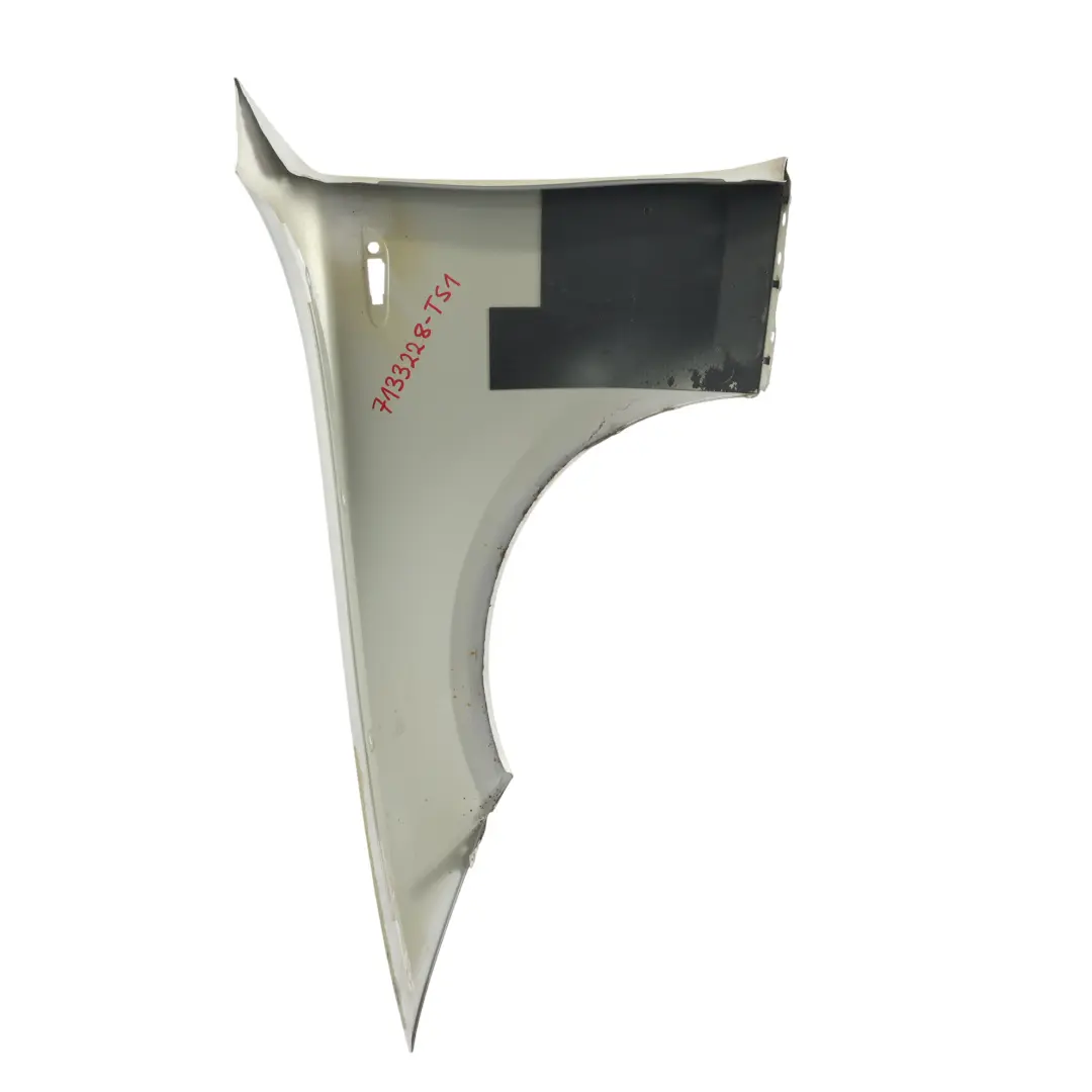 Front Fender Side Panel Wing Right O/S Titansilber Silver - 354 to BMW E81 E82 E87 with Part number 7133228 BMW E81 E82 E87 Front Fender Side Panel Wing Right O/S Titansilber Silver - 354 - SKU 7133228-TS1 - Part number 7133228