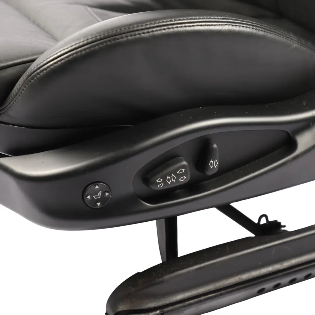 BMW E63 Front Driver's Seat Sport Heated Black Leather Left N/S Memory Lumbar - SKU RHD-7159882-1 - Part number 7159882