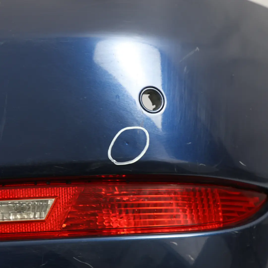 BMW E63 E64 LCI Rear Bumper PDC Trim Panel Tiefseeblau Blue Metallic - A76 - SKU 7184664-DSB - Part number 7184664