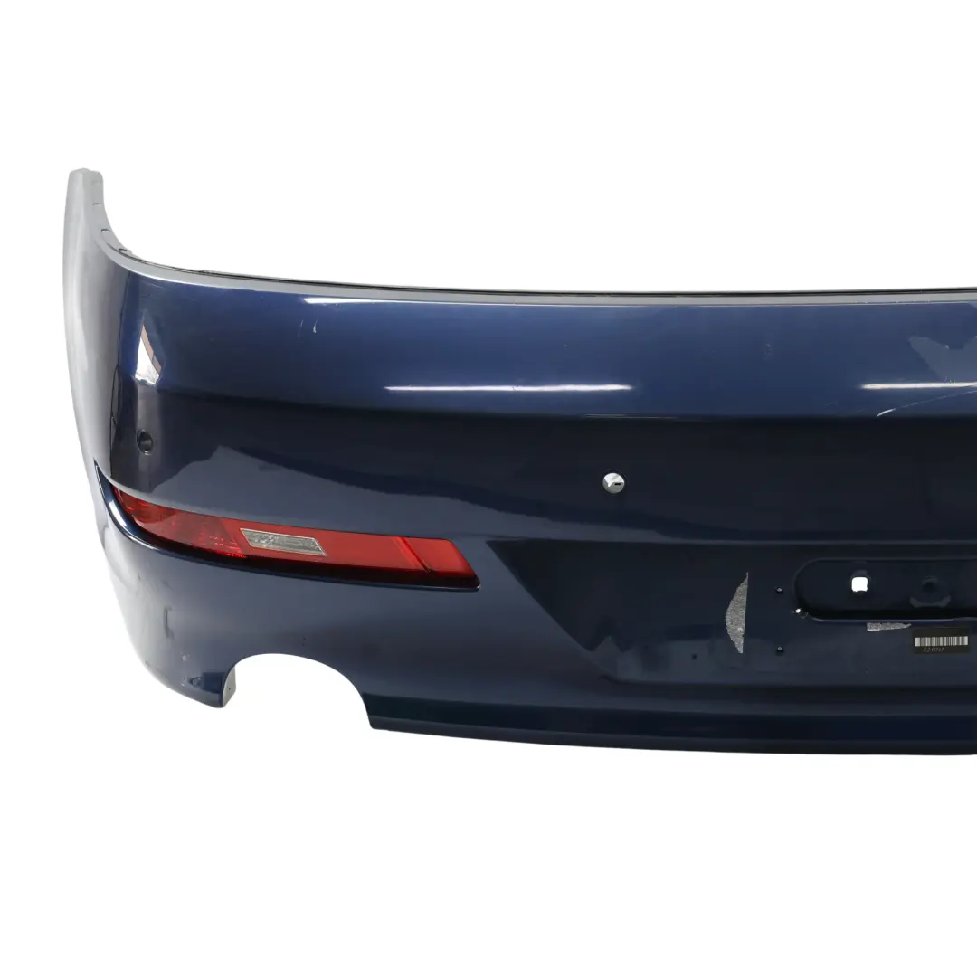 BMW E63 E64 LCI Rear Bumper PDC Trim Panel Tiefseeblau Blue Metallic - A76 - SKU 7184664-DSB - Part number 7184664