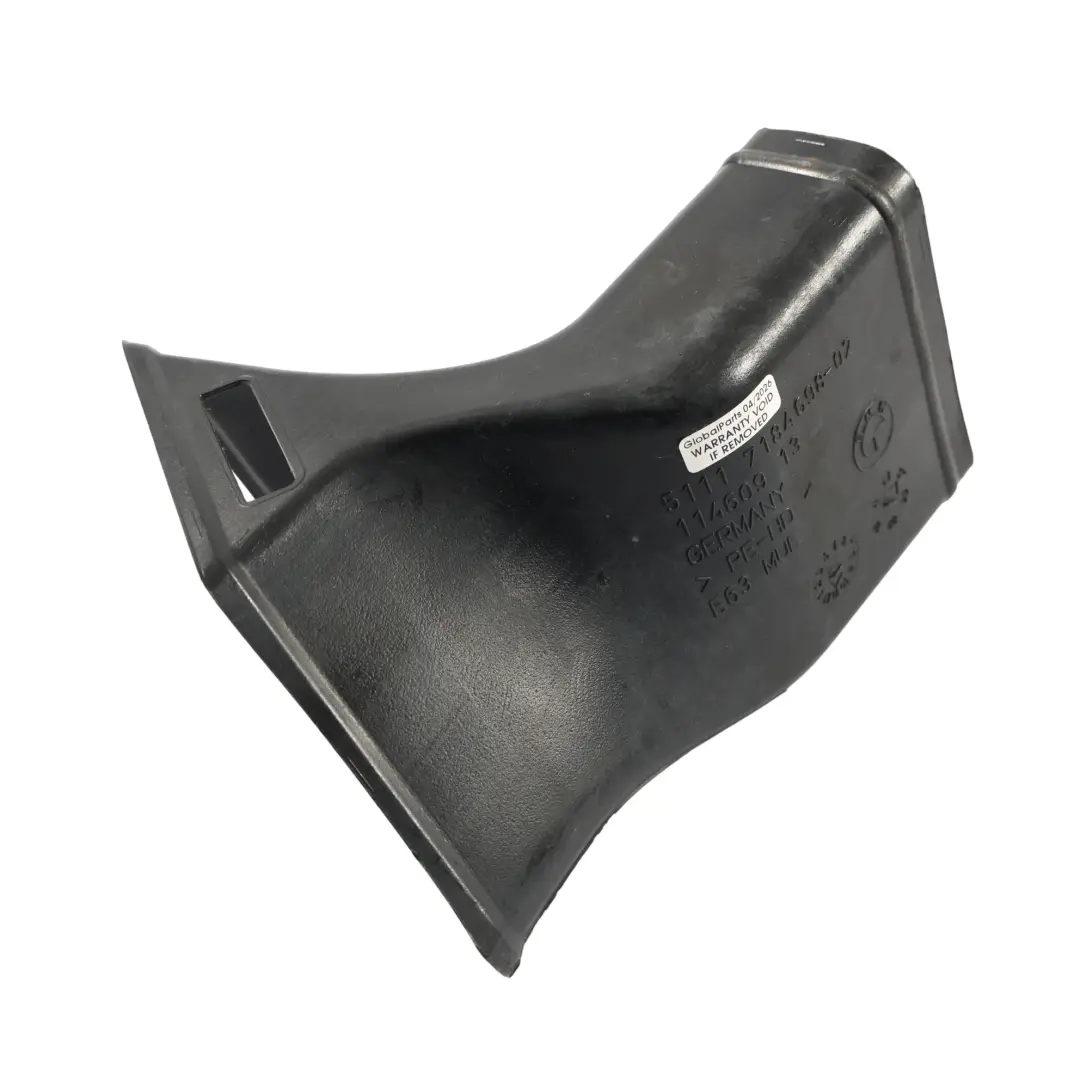 BMW E63 E64 LCI Brake Caliper Air Duct Tube Front Right O/S - SKU 7184698 - Part number 7184698