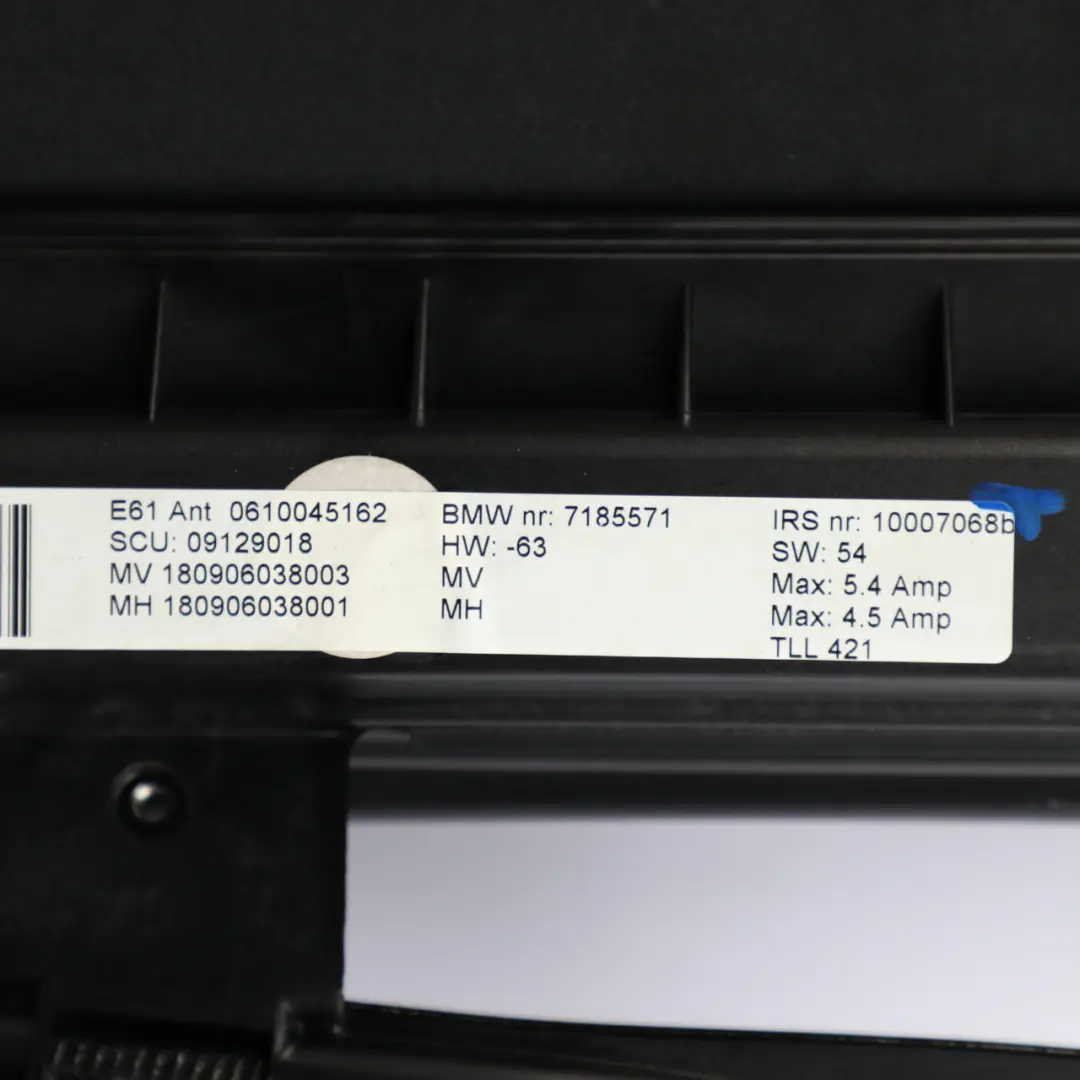 Panoramic Sunroof Touring Complete Sliding Glass Roof Unit Black to BMW E61 with Part number 7198981 BMW E61 Panoramic Sunroof Touring Complete Sliding Glass Roof Unit Black - SKU 7198981 - Part number 7198981