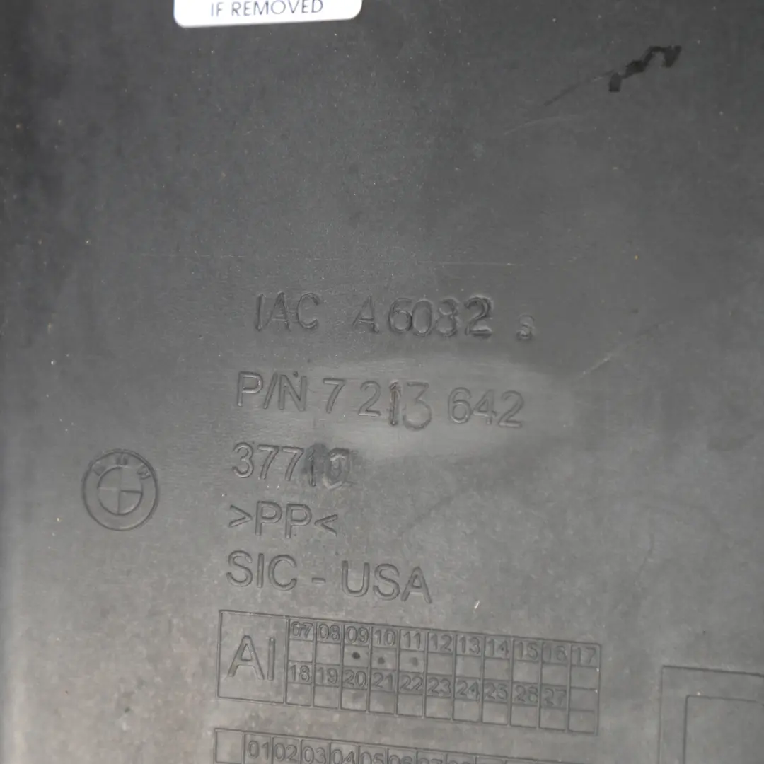 BMW X3 F25 Wheel Arch Cover Front Right O/S Housing Front Section - SKU 7213642-2 - Part number 7213642