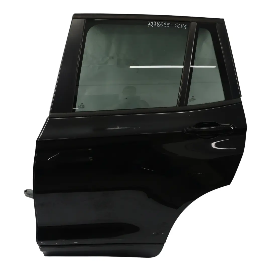 Door Rear Left N/S Schwarz 2 Black - 668 to BMW X3 F25 with Part number 7238695 BMW X3 F25 Door Rear Left N/S Schwarz 2 Black - 668 - SKU 7238695-SCH1 - Part number 7238695