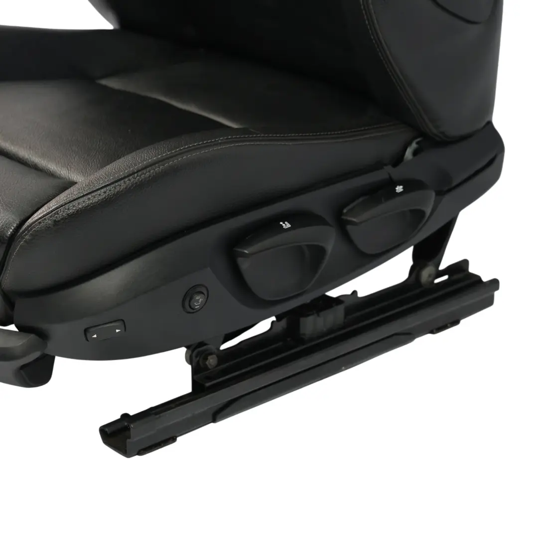 BMW E90 E91 LCI M Sport Asiento Delantero Cuero Negro Calefacción Izquierdo - SKU 7246857-5 - Número de pieza 7246857