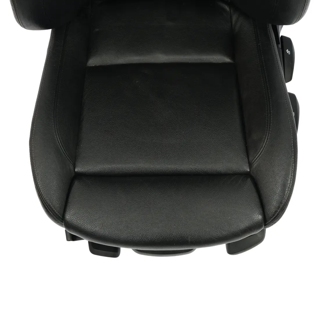 Fotel Przedni Grzany Lewy Skóra Czarna do BMW E90 E91 LCI M Sport o numerze 7246857 BMW E90 E91 LCI M Sport Fotel Przedni Grzany Lewy Skóra Czarna - SKU 7246857-5 - Numer Części 7246857