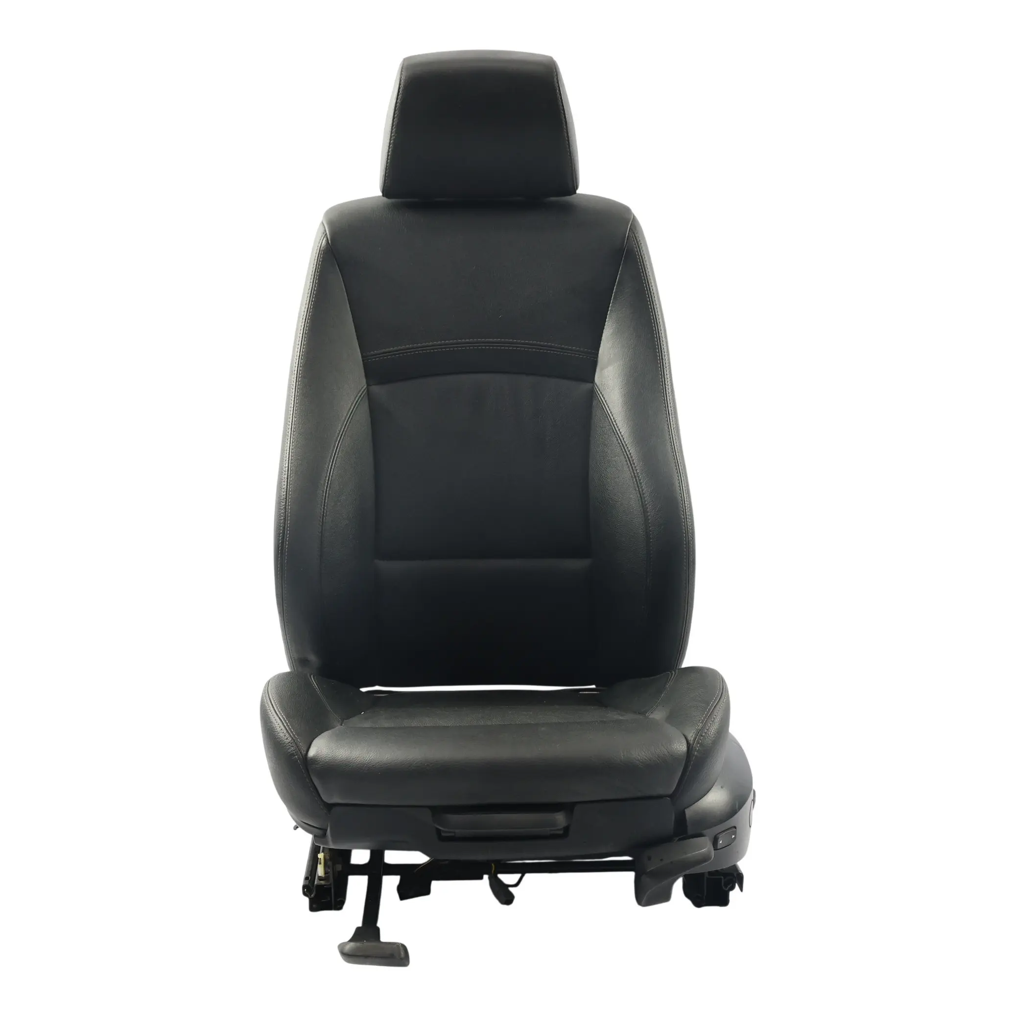 BMW E90 E91 LCI Sedile M Sport Riscaldato Elettrico Pelle Nero Sinistro