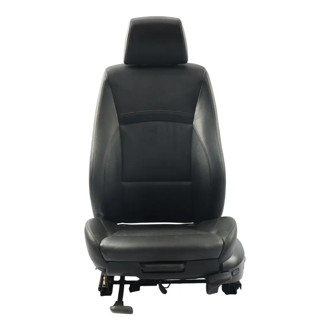 BMW E90 E91 LCI Vordersitz M Sport Beheizt Elektrisch Schwarz Leder Links - SKU 7246857-7 - Teilenummer 7246857