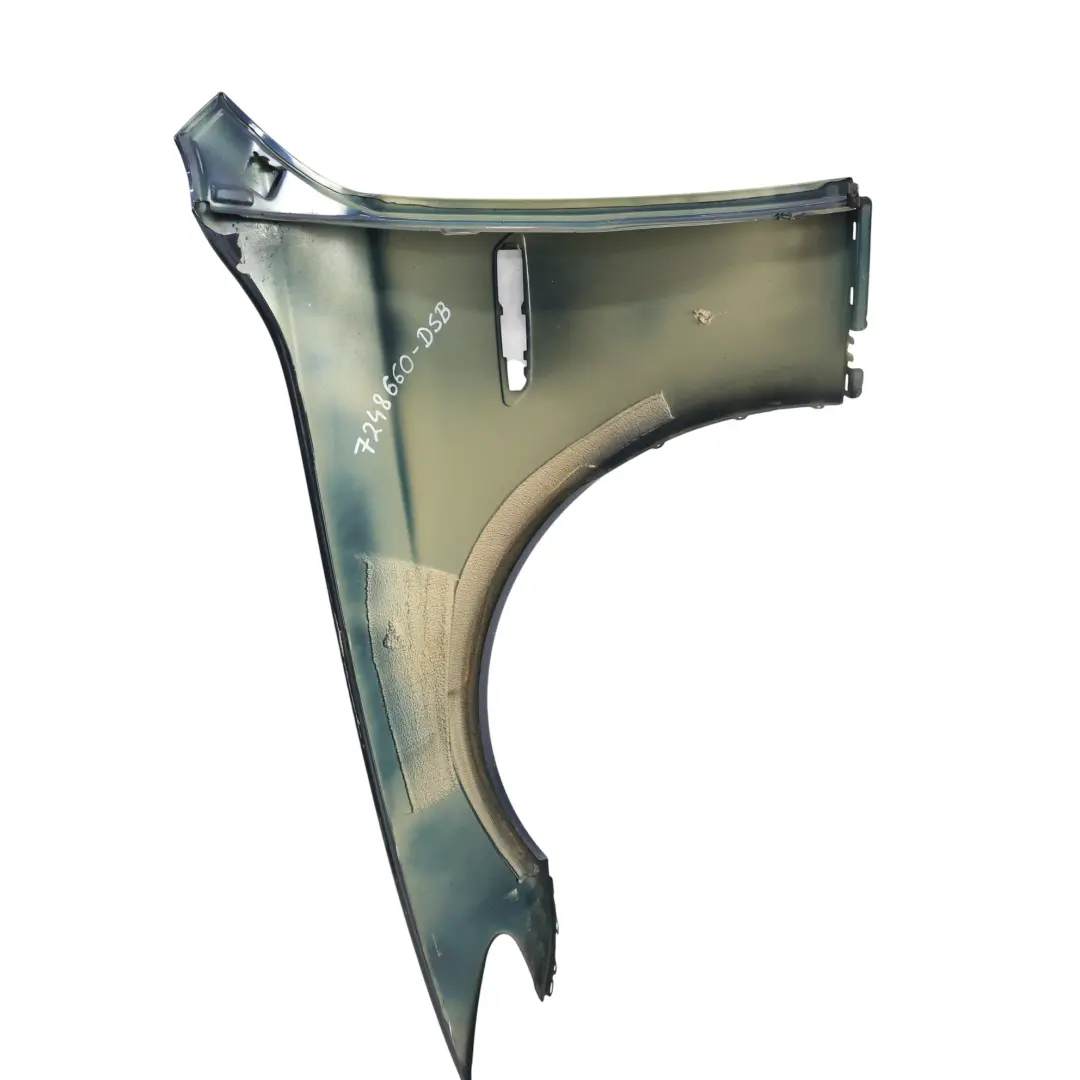 Wing Fender Front Right O/S Side Panel Tiefseeblau Blue Metallic A76 to BMW F10 F11 with Part number 7248660 BMW F10 F11 Wing Fender Front Right O/S Side Panel Tiefseeblau Blue Metallic A76 - SKU 7248660-DSB - Part number 7248660