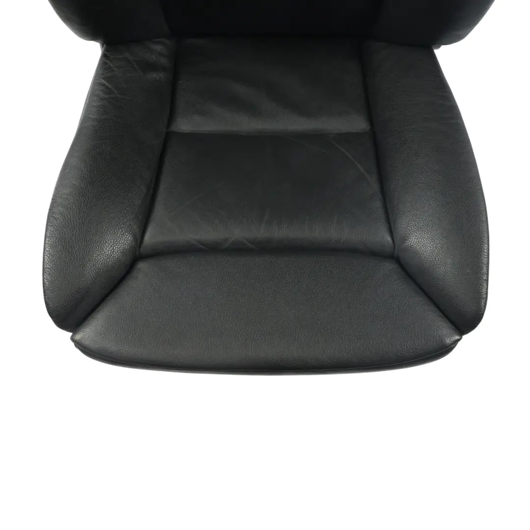 Front Right O/S Memory Heated Black Leather Dakota to BMW E60 E61 Comfort Seat with Part number 7249399 BMW E60 E61 Comfort Seat Front Right O/S Memory Heated Black Leather Dakota - SKU 7249399-1 - Part number 7249399