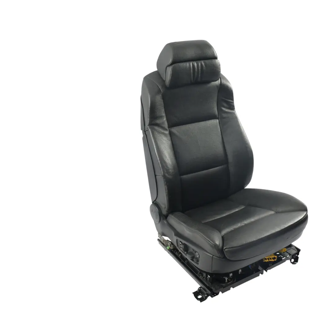 BMW E60 E61 Siège Confort Avant Droit Mémoire Chauffant Cuir Noir Dakota - SKU 7249399-1 - Numéro de pièce 7249399