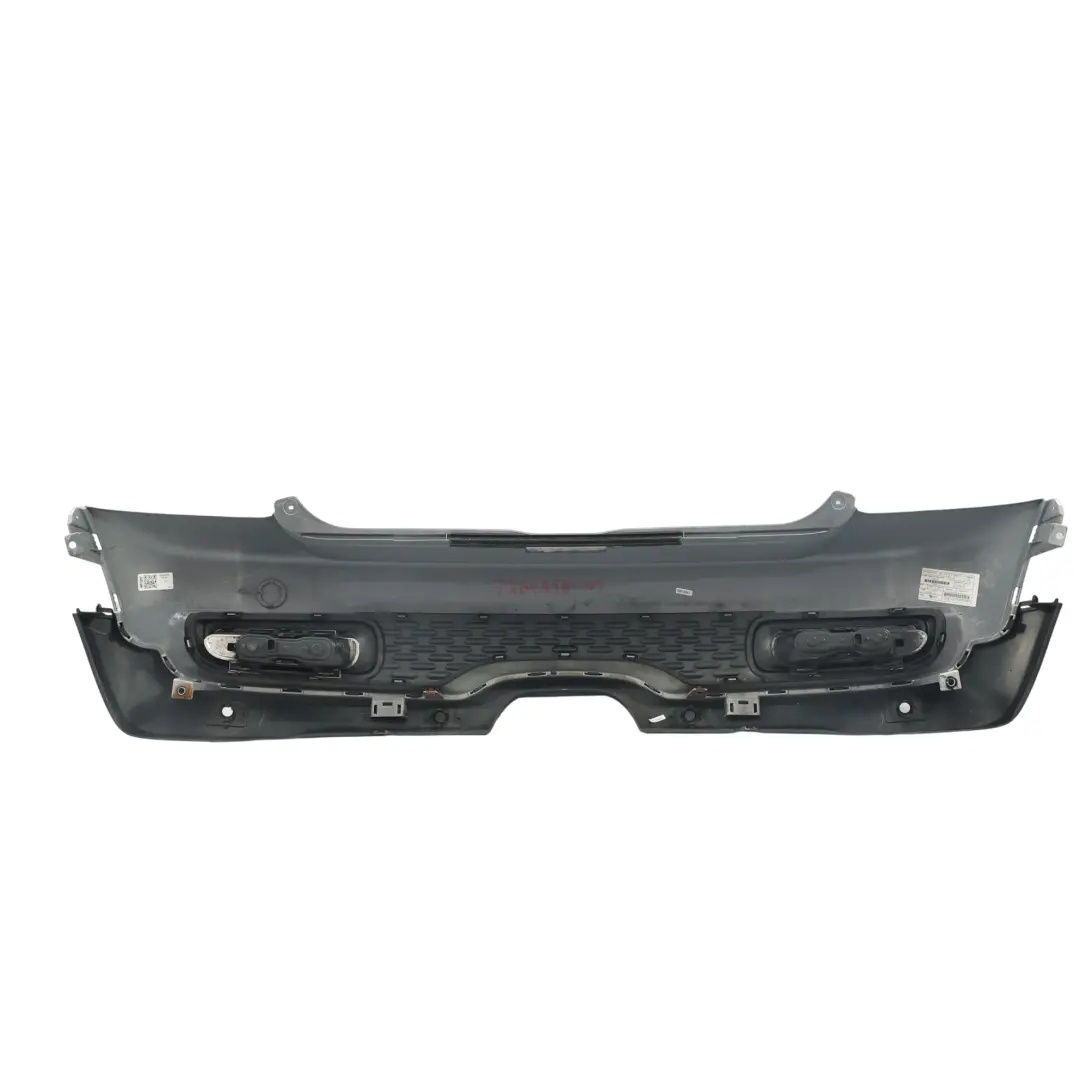 Complete Rear Bumper Trim White Silver Metallic - A62 to Mini Cooper S R56 R57 LCI with Part number 7264358 Mini Cooper S R56 R57 LCI Complete Rear Bumper Trim White Silver Metallic - A62 - SKU 7264358-WS - Part number 7264358