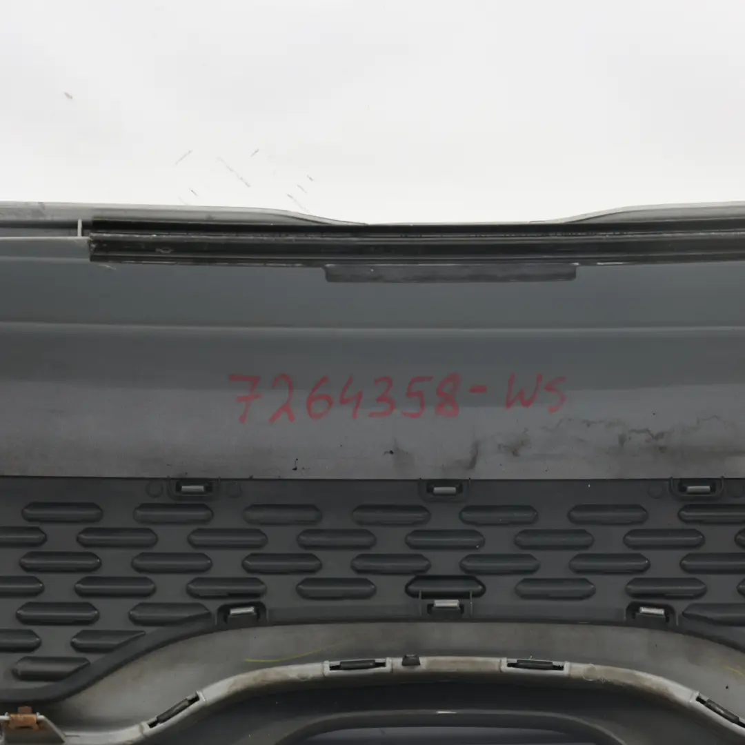 Complete Rear Bumper Trim White Silver Metallic - A62 to Mini Cooper S R56 R57 LCI with Part number 7264358 Mini Cooper S R56 R57 LCI Complete Rear Bumper Trim White Silver Metallic - A62 - SKU 7264358-WS - Part number 7264358