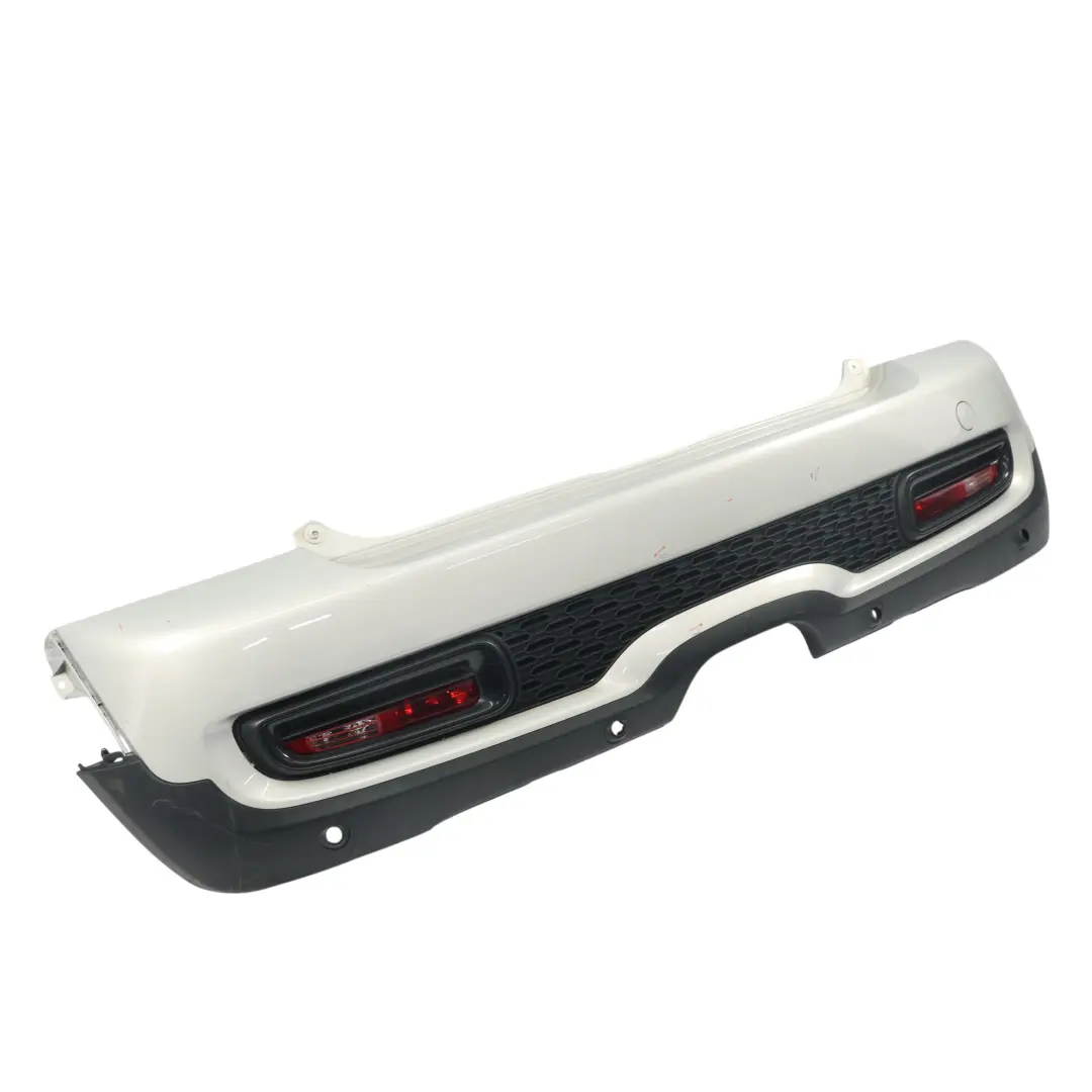 Mini Cooper S R56 R57 LCI Complete Rear Bumper Trim White Silver Metallic - A62 - SKU 7264358-WS - Part number 7264358