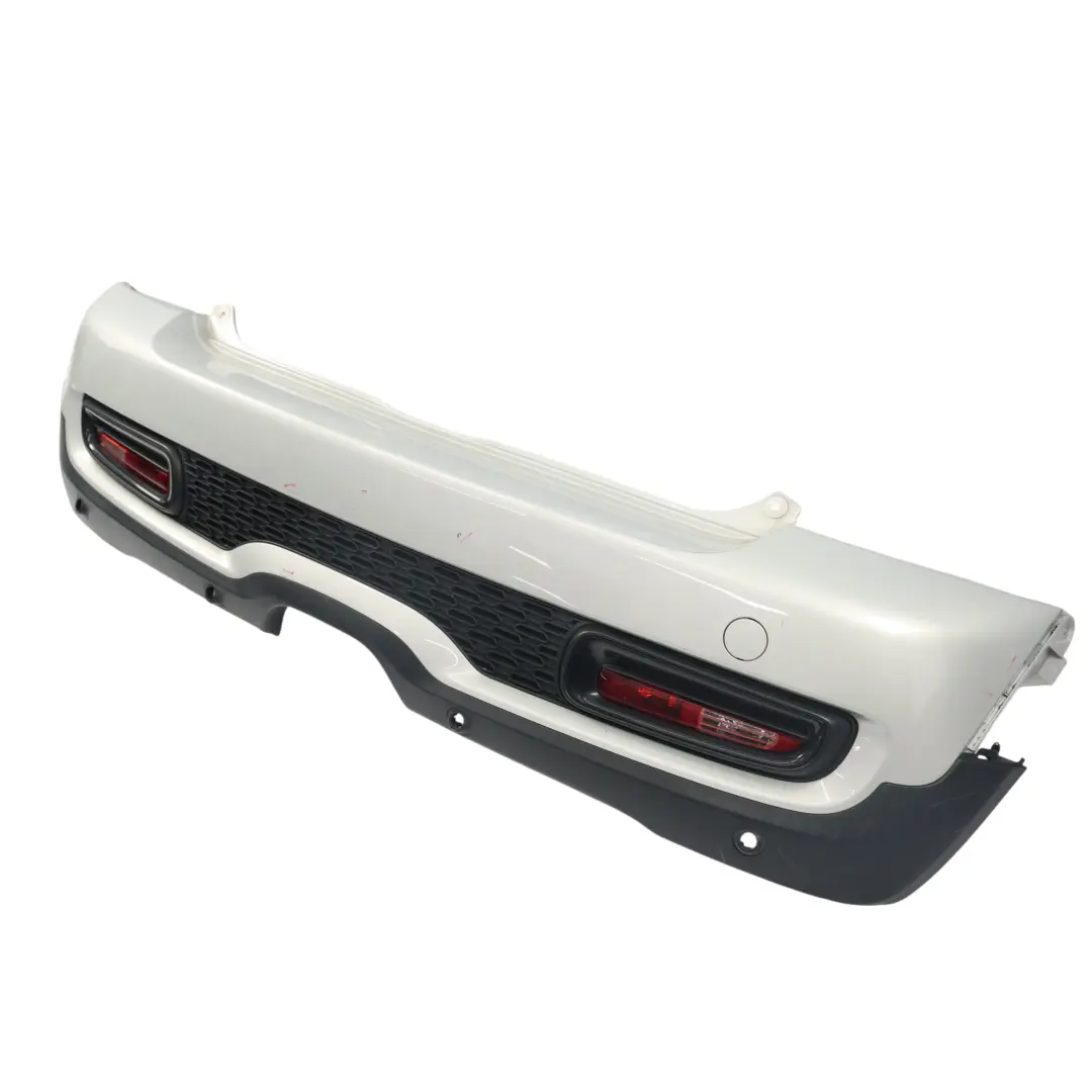 Mini Cooper S R56 R57 LCI Complete Rear Bumper Trim White Silver Metallic - A62 - SKU 7264358-WS - Part number 7264358