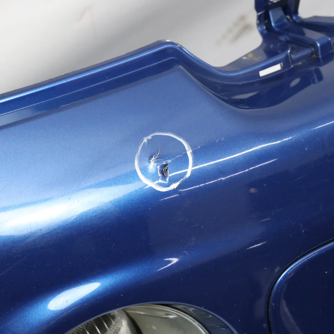 Front Bumper Mini R55 R56 LCI Complete Trim Panel Lightning Blue - A63 to with Part number 7268746 Front Bumper Mini R55 R56 LCI Complete Trim Panel Lightning Blue - A63 - SKU 7268746-LB - Part number 7268746