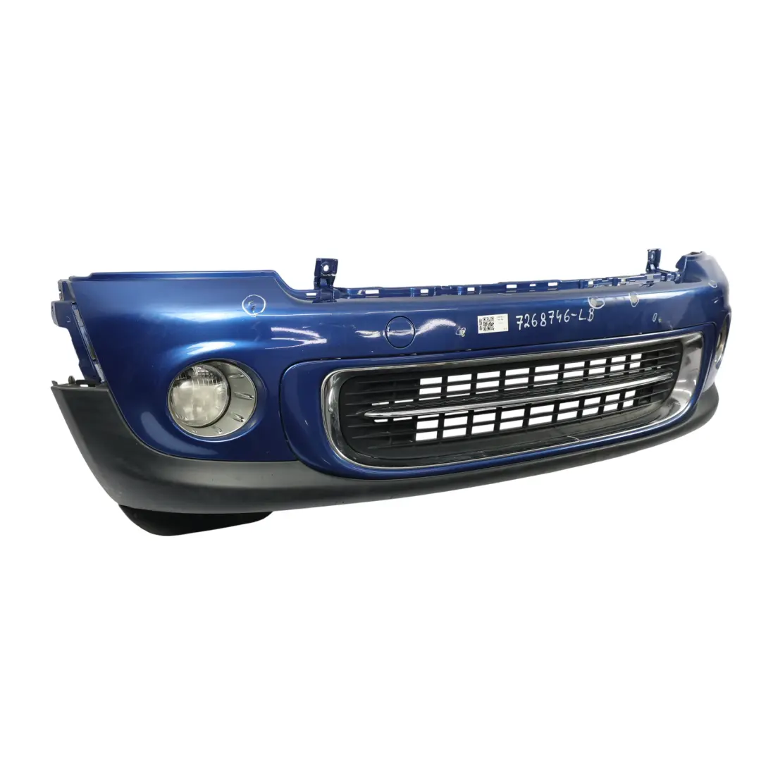 Paraurti Anteriore Completo Pannello Blu Fulmine A63 per Mini R55 R56 LCI con numero di parte 7268746 Mini R55 R56 LCI Paraurti Anteriore Completo Pannello Blu Fulmine A63 - SKU 7268746-LB - Numero di parte 7268746