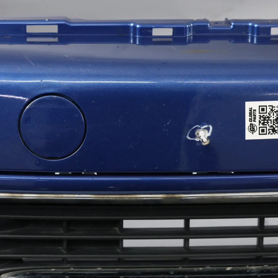 Front Bumper Mini R55 R56 LCI Complete Trim Panel Lightning Blue - A63 to with Part number 7268746 Front Bumper Mini R55 R56 LCI Complete Trim Panel Lightning Blue - A63 - SKU 7268746-LB - Part number 7268746