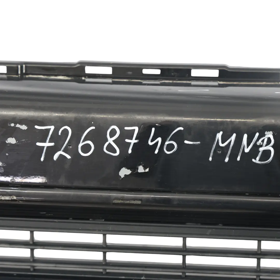 Complete Front Bumper Trim Panel Midnight Black - A94 to Mini R55 R56 LCI with Part number 7268746 Mini R55 R56 LCI Complete Front Bumper Trim Panel Midnight Black - A94 - SKU 7268746-MNB - Part number 7268746