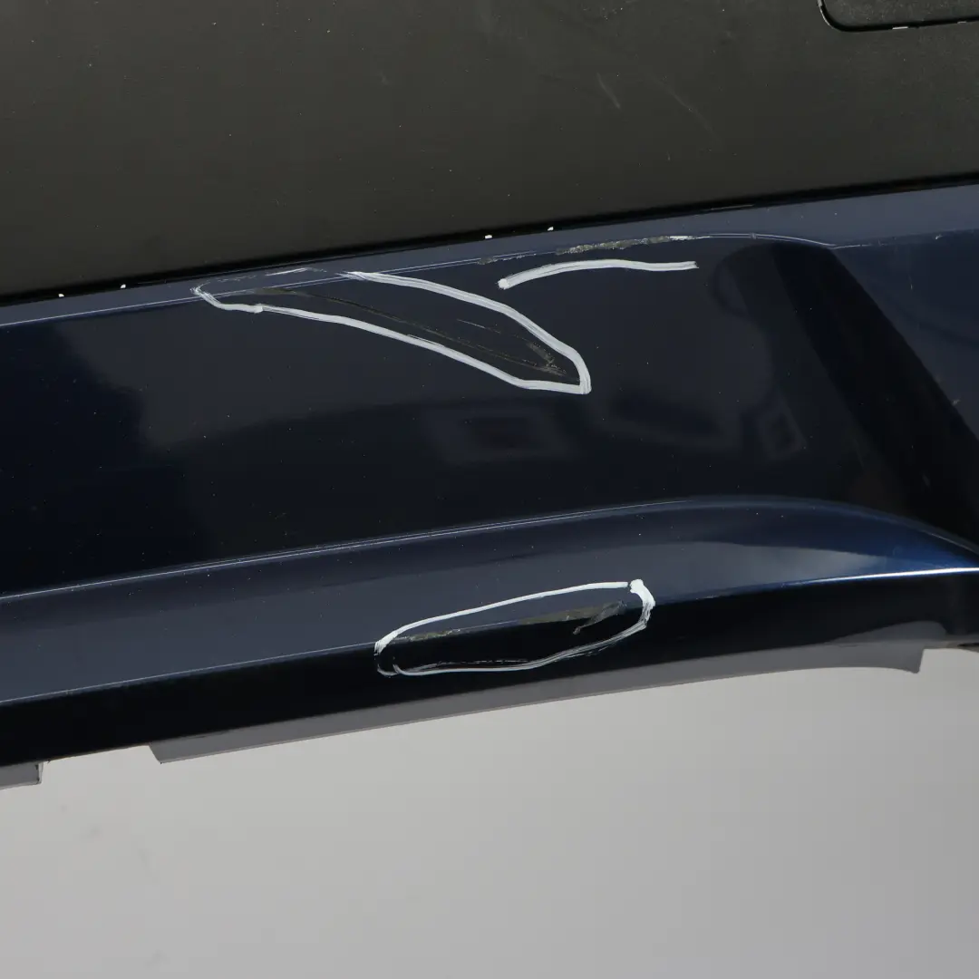 BMW X3 F25 Rear Bumper Trim Panel Cover PDC Tiefseeblau Blue Metallic - A76 - SKU 7278474-DSB - Part number 7278474