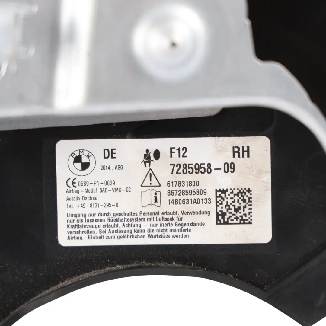 Front Seat Air Module Control Unit Black Right O/S to BMW F12 F33 F83 with Part number 7285958 BMW F12 F33 F83 Front Seat Air Module Control Unit Black Right O/S - SKU 7285958-1 - Part number 7285958