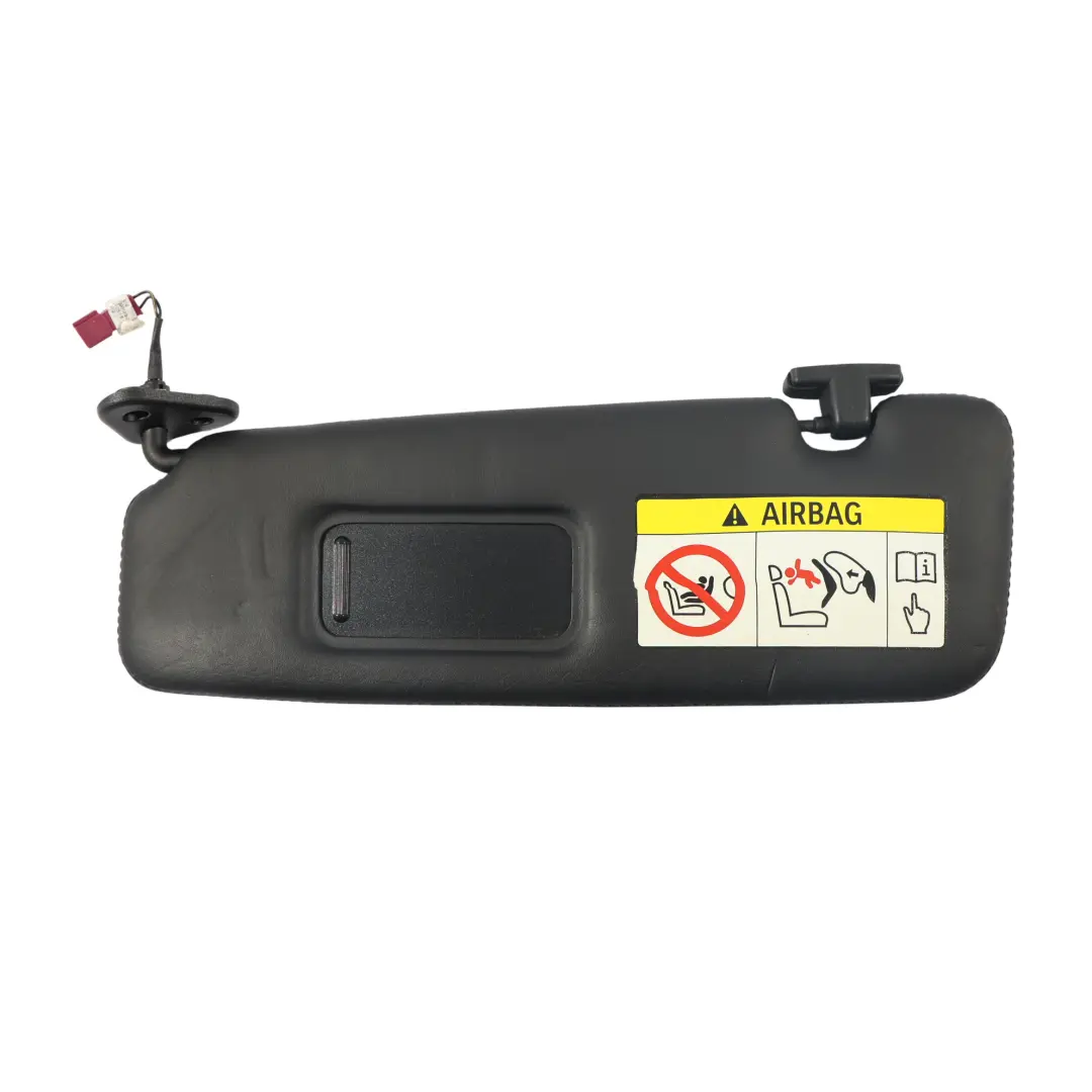 Parasole Pannello Pelle Nero Anteriore Sinistro per BMW F12 con numero di parte 7290193 BMW F12 Parasole Pannello Pelle Nero Anteriore Sinistro - SKU 7290193-1 - Numero di parte 7290193