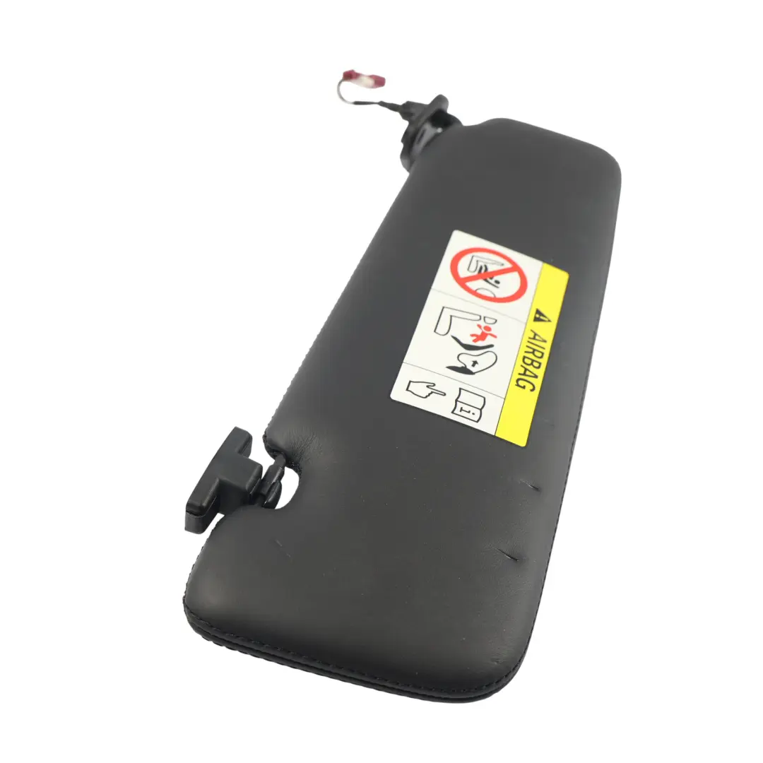 Parasol Panel Cuero Negro Delantero Izquierdo para BMW F12 con número de pieza 7290193 BMW F12 Parasol Panel Cuero Negro Delantero Izquierdo - SKU 7290193-1 - Número de pieza 7290193