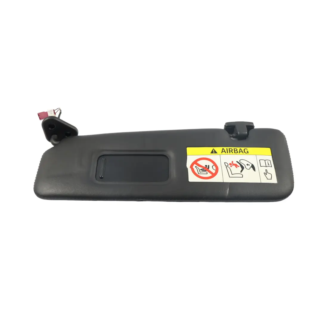 BMW F12 Sun Visor Panel Leather Black Front Left N/S - SKU 7290193-1 - Part number 7290193