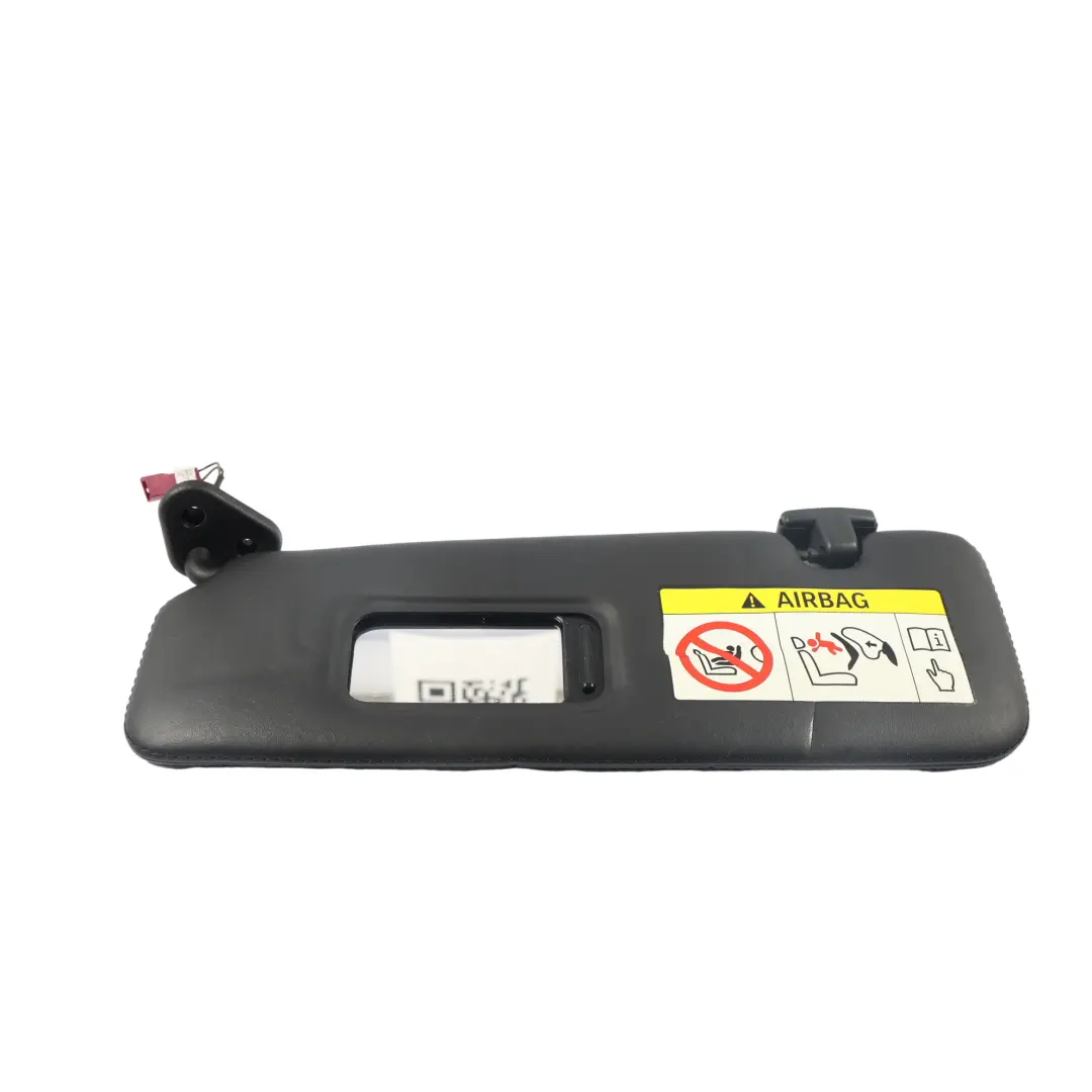 BMW F12 Sun Visor Panel Leather Black Front Left N/S - SKU 7290193-1 - Part number 7290193